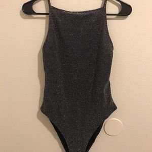 Sparkly Spaghetti Strap Bodysuit
